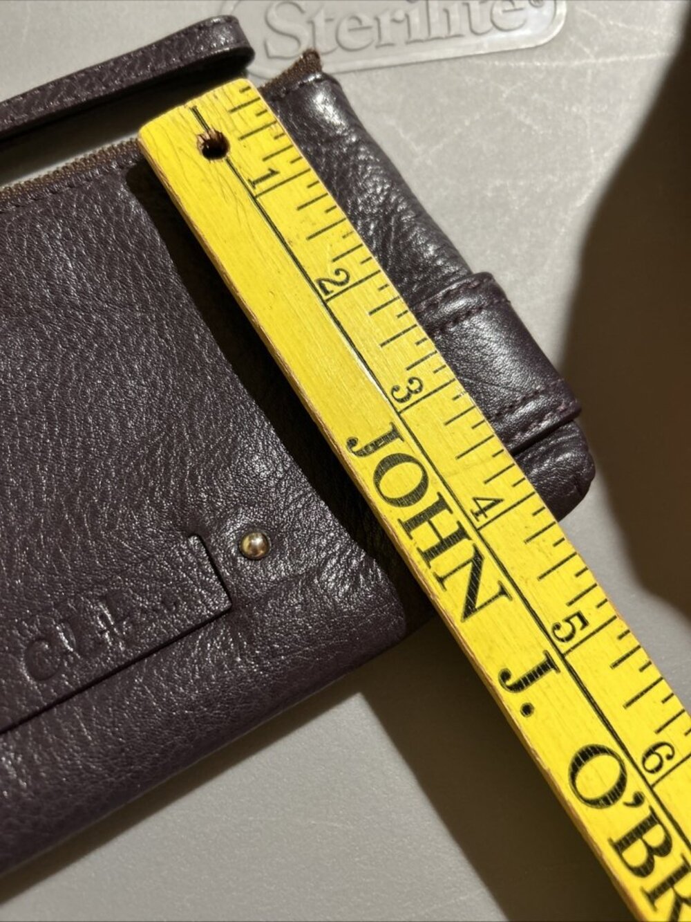 Cole Haan Purple Pebbled Leather Wristlet Clutch Mini Bag Y2K Aesthetic🔥 - Picture 10 of 11